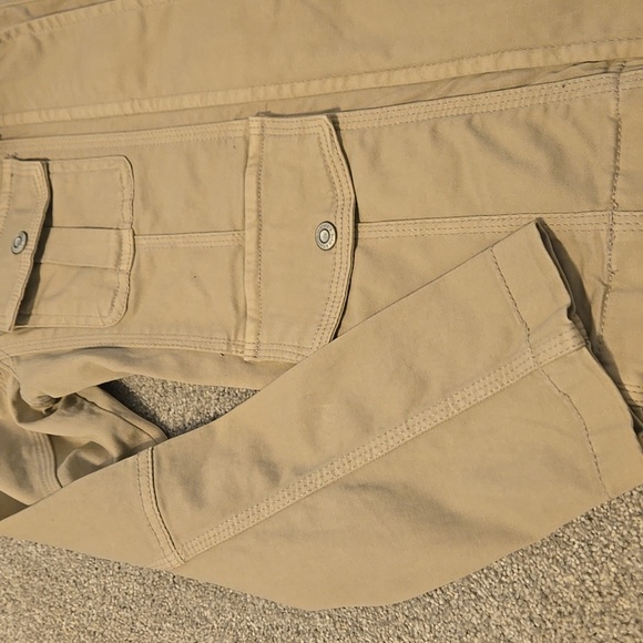 Kensie Light Tan Military Field Jacket with Stand-Up Collar Womens Size Medium - Picture 3 of 7